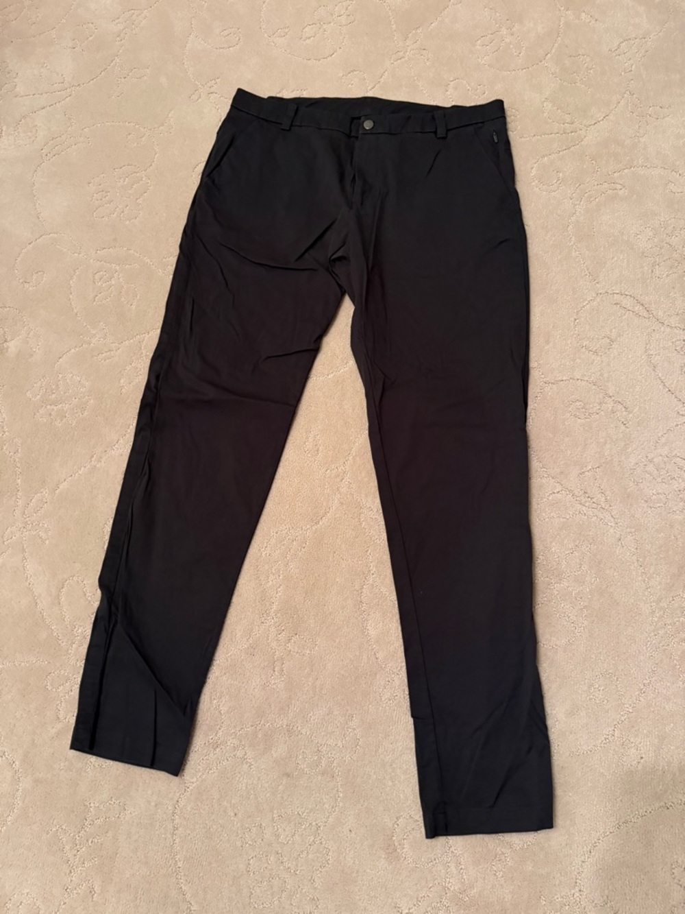 lululemon athletica Men's Black Dress Pants - Slim Taper